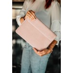 Rankų darbo natūralios zomšos rausvas dėklas tinkantis MacBook Pro 13 / MacBook Air 13 Retina