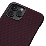 Pitaka iPhone 12 Pro Max Aramid Red Plain dėklas 
