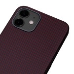 Pitaka iPhone 12 mini Aramid Red Plain dėklas 