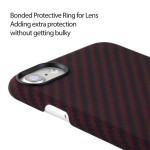 Pitaka iPhone 7/8/SE 2020 Aramid Black/Red Twill dėklas 