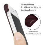 Pitaka iPhone 7/8/SE 2020 Aramid Black/Red Twill dėklas 