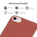 Pitaka iPhone 7/8/SE 2020 Aramid Red/Orange dėklas 