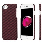 Pitaka iPhone 7/8/SE 2020 Aramid Black/Red Twill dėklas 
