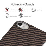 Pitaka iPhone 7/8/SE 2020 Aramid Black/Gold Twill dėklas 