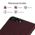 Pitaka iPhone 8 Plus/7 Plus Aramid Black/Red Twill dėklas 