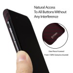 Pitaka iPhone 8 Plus/7 Plus Aramid Black/Red Twill dėklas 