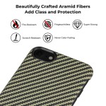 Pitaka iPhone 7/8/SE 2020/2022 Aramid Black/Yellow Twill dėklas 