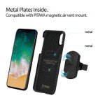 Pitaka iPhone X Aramid Black/Grey Twill dėklas 