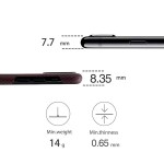 Pitaka iPhone X Aramid Black/Red Plain dėklas 