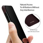 Pitaka iPhone X Aramid Black/Red Plain dėklas 
