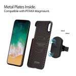 Pitaka iPhone X Aramid Black/Gold Twill dėklas