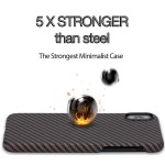 Pitaka iPhone X Aramid Black/Gold Twill dėklas