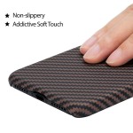 Pitaka iPhone X Aramid Black/Gold Twill dėklas