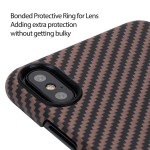 Pitaka iPhone X Aramid Black/Gold Twill dėklas