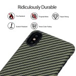Pitaka iPhone X Aramid Black/Yellow Twill dėklas
