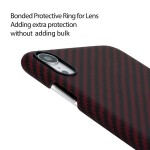 Pitaka iPhone XR Aramid Black/Red Twill dėklas 