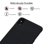 Pitaka iPhone XS Max Aramid Black dėklas 