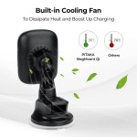 Pitaka MagEZ Mount Qi magnetinis telefono laikiklis su bevieliu įkrovimu – Sucker