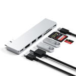 Satechi USB-C Slim Multi-Port Silver adapteris