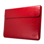 Rankų darbo odinis raudonas dėklas tinkantis MacBook Air 13 (2015-2017 m. modeliams)