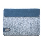 Rankų darbo veltinio ir natūralios zomšos melsvas dėklas tinkantis MacBook Pro 13 / MacBook Air 13 Retina
