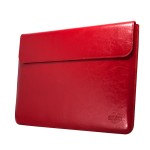 Rankų darbo odinis raudonas dėklas tinkantis MacBook Pro 13.3 / MacBook Air 13.3 (iki 2021 metų)