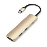 Satechi USB-C 4 Multiport Gold adapteris