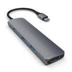 Satechi USB-C 4 Multiport Space Gray adapteris