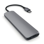 Satechi USB-C 4 Multiport Space Gray adapteris (išpakuotas)
