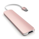 Satechi USB-C 4 Multiport Rose Gold adapteris