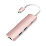 Satechi USB-C 4 Multiport Rose Gold adapteris