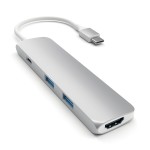 Satechi USB-C 4 Multiport Silver adapteris