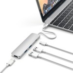Satechi USB-C 4 Multiport Silver adapteris