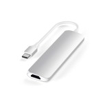 Satechi Type-C Slim Multimedia V2 Silver adapteris