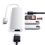 Satechi Type-C Slim Multimedia V2 Silver adapteris
