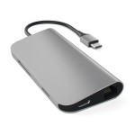 Satechi USB-C Multiport 4K Ethernet Space Gray adapteris