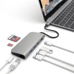 Satechi USB-C Multiport 4K Ethernet Space Gray adapteris