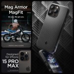 Spigen iPhone 15 Pro Max case - Armor (MagSafe) Matte Black
