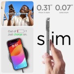 Spigen iPhone 15 case with MagSafe - Clear White