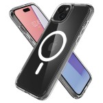Spigen iPhone 15 case with MagSafe - Clear White