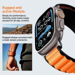 44/45/46/49mm Spigen band - Black/Orange