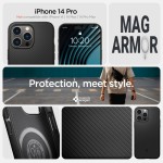 Spigen iPhone 14 Pro case - Armor (MagFit) Matte Black