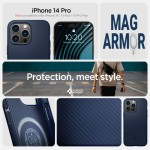 Spigen iPhone 14 Pro case - Armor (MagFit) Navy
