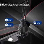 Spigen Essential 113W 3-port car charger - Black