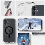 Spigen iPhone 16 case with MagSafe - Clear Black