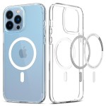 Spigen iPhone 13 Pro Max case with MagSafe - Clear White (iš ekspozicijos)