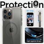 Spigen iPhone 14 Pro case with MagSafe - Clear Graphite
