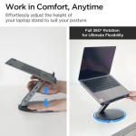 Spigen LD204H kompiuterio HUB stovas - Space Gray