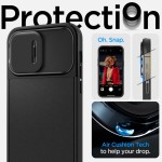 Spigen iPhone 14 Pro case - Optik Armor (MagFit) Black