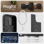 Spigen iPhone 14 Pro case - Optik Armor (MagFit) Black